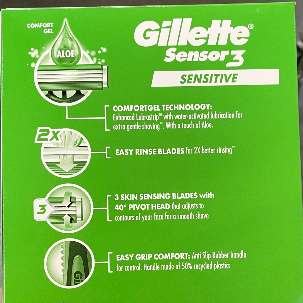 Gillette Sensor3 Disposable Razors Value Pack (24 Count) - Picture 5 of 8